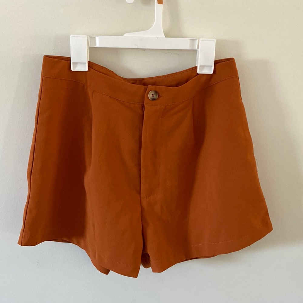 Brown-orangish princess polly shorts in size US 6